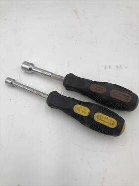 61-009 Stanley Lot Of 2 Nut Drivers 5/16 Inch 7/16 . - Cushioned Grips Usa