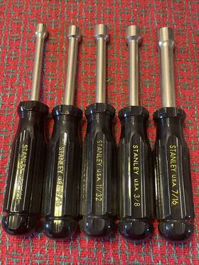 61-505 Stanley Vintage Nut Driver Set Made In The Usa Nos