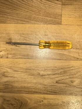 62-419 Stanley Vintage Yellow Screwdriver Slotted Made In Usa Nice 62-419 Stanley Vintage Yellow Screwdriver Slotted Made In Usa Nice