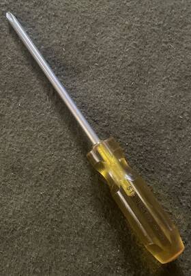 62-433 Stanley Vintage Phillips Screwdriver P3 Usa Excellent