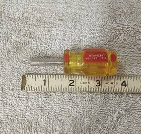 65-342 Stanley Phillips #2 Stubby Short Screwdriver Usa Made Nice