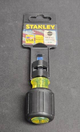 66-088 Stanley Nos Usa Stubby 1/4 Inch Flat Screwdriver