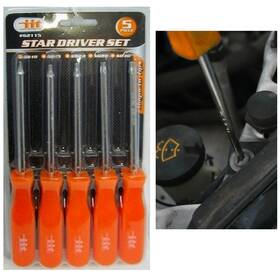 Dupatb62115 Stardriver 5 Piece Torx Screwdriver Set Star Driver Precision Magnetic Tip Dupatb62115 Stardriver 5 Piece Torx Screwdriver Set Star Driver Precision Magnetic Tip