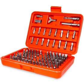 46062-h Stark Usa Tamperproof Security Bit Set 1/4 In Hex Drive 100-piece Chrome Vanadium Steel