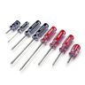 42045 Steelman 8-piece Clear Handle Slotted And Phillips Head Screwdriver Set