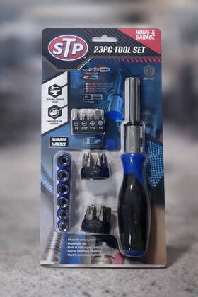 3stra1013-blk-g7 Stp 23-piece Ratchet Screwdriver Tool Set With Bits And Socket -home Garage