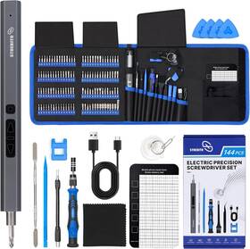 Strebito 726084519077 Mini Electric Screwdriver 144-piece Precision Set