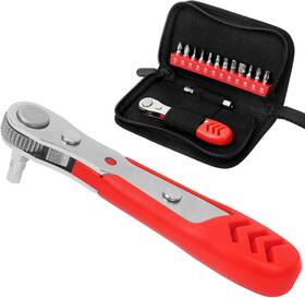 Strebito 726084714533 Right Angle Screwdriver 14 Piece Mini Ratchet Set Offset L