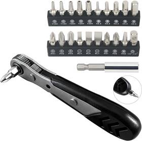 36-toot Strebito 744759083210 Mini Ratchet Set 22-piece 1/4 Right Angle Screwdriver