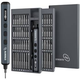 B0dc6cgzlf Strebito Mini Electric Screwdriver Set 70 In 1 Small -