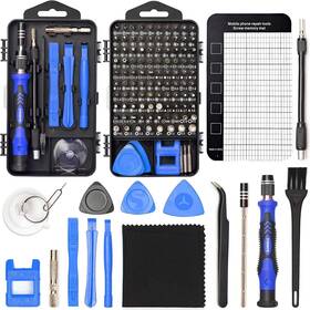 St003-blue-uk Strebito Precision Magnetic Screwdriver Set 124-piece Electronics Tool Kit With