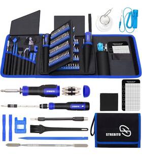 St004-blue Strebito Precision Screwdriver Set 191-piece Multi-bit Blue