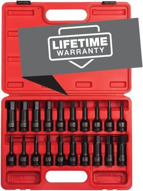 Sun2637 Sunex International Tools 2637 1/2 Inch Drive Master Impact Hex Driver Set 20piece Sae/metric Sun2637 Sunex International Tools 2637 1/2 Inch Drive Master Impact Hex Driver Set 20piece Sae/metric