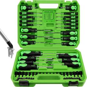 Swanlake Garden Tools 711181649000 86pcs Magnetic Screwdriver Set Includes Slotted/phillips/torx Mini Prec Swanlake Garden Tools 711181649000 86pcs Magnetic Screwdriver Set Includes Slotted/phillips/torx Mini Prec