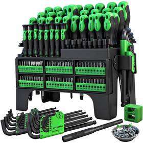 B0fh2ff4q5 Swanlake Garden Tools 141-piece Magnetic Screwdriver Set With Plastic Rack Torx/slotted/phillips Prec