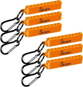 Swozzto 717994703182 6pcs Orange 10-hole Screwdriver Bit Holder With