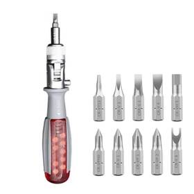 Szhuidaxing 768447851783 Szhdxsy Upgraded Ratchet Screwdriver - 10 In 1 Multi Angle Adjustable Screwdr