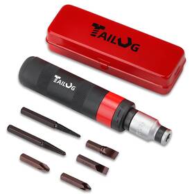 Tailug 762917404561 1/2 Inch Hand Manual Reversible Impact Driver 8 Pcs Screwdriver S2