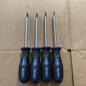 Task Force 091044262127 4 Pc Torx Screwdriver Star Set T10 T15 T20 T25 Ready To Do Work See Photos