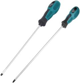 Gxm0001 Tatoko 12 Inches Long Slotted And Phillips Screwdriver Inch Silver Blue Black