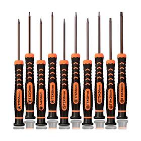 Hu-xi-201 Teckman Torx Screwdriver Set Of T2-t15 10-piece Magnetic Small Security
