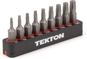 T7-t30 Tekton 020209989074 1/4 Inch Star Bit Set With Rail 9-piece 9-pc