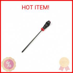 26675 Tekton Long #2 Phillips High-torque Screwdriver Black Oxide Blade