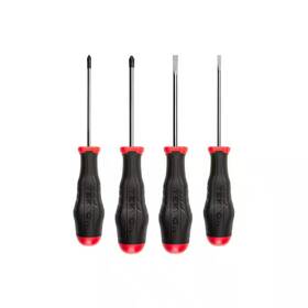 Tekton 313050719717 High-torque Screwdriver Set 4-piece #1-#2 3/16-1/4 Inch