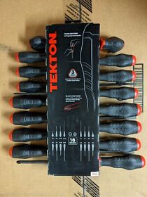 Drv40121 Tekton Black Oxide Blade Screwdriver Set Made In Usa Model No.