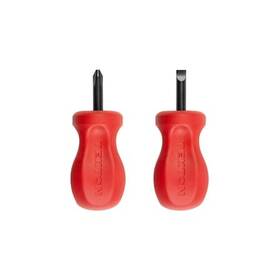 Drv40126 Tekton Stubby Hard Handle Black Oxide Blade Screwdriver Set 2-piece
