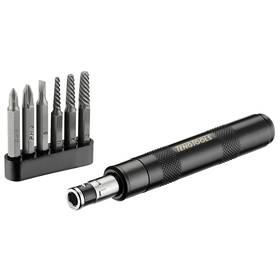 Teng Tools 020385020313 7 Piece 1/4 Inch Drive Mini Reversible Manual Hand Impact Driver/extractor Se