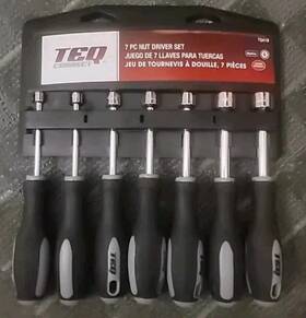 Tq418 Teq Correct - 7 Pc Nut Driver Set Metric New