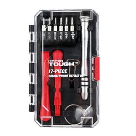 Test Rite Products 711181835687 Hyper Tough 17 Piece Cell Phone Repair Kit With Precision Screwdrivers For Most