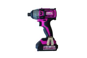 Pb20vdvr The Original Pink Box 20-volt Lithium-ion Brushless Cordless -inch Impact Driver With 2ah Battery