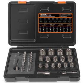 W6081 Thinkwork Damaged Screw Extractor Set 2-21mm 39-piece Broken Bolt One Size