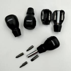 Thorsen 033197562402 4 Pack 6pc Pocket Screwdriver With Interchangeable Bits New