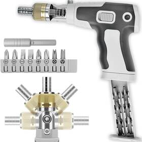 Tieec 769061873502 16-in-1 Multi Screwdriver Set - Ratcheting Gun