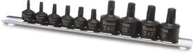 Titan 802090161421 16142 10-piece Stubby Star Bit Socket Set