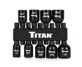 Titan 802090162985 16298 9-piece Sae Magnetic Nut Driver Set Setter