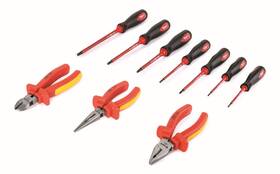 Titan 802090737008 73700 10-piece Vde Insulated Screwdriver And Pliers Set Includes 4 Slotte