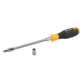 12229 Titan Tools Nut Driver 3 Piece 1/4 Inch To 5/16 Multi Material Handle Flexible Shaft Hose