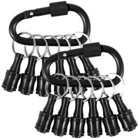 20003775101 Tksdwblty 12pcs 1/4inch Hex Shaft Screwdriver Bit Holder Portable Extension Bar Keychai