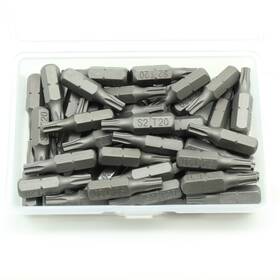 Tmax 767531654835 50 Pc T20 Torx Star 6 Point T-20 Impact Ready 1 Inch Long Screwdriver Insert