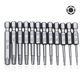 T5-t40 Tomato Palace 788703025642 Magnetic Torx Screwdriver Set 12 Pcs Security Bits Se