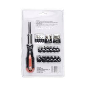 32631 Tool Bench 29-piece Ratchet Handle Multi-bit Driver And Bit Set With Case