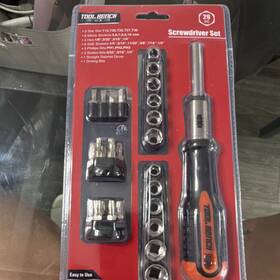 382651 Tool Bench 29-piece Screwdriver Set Ratchet Nut Driver Bits Mixed Star Sizes50