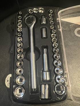Tool Bench Hardware 032251294600 Socket Set Spin Disc Adapter 39pcs