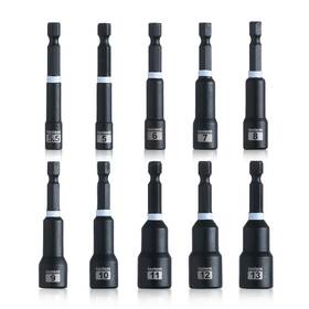 Toolant 975500466837 Magnetic Nut Driver Set 10pcs Metric Impact Bit 5 13mm Drive