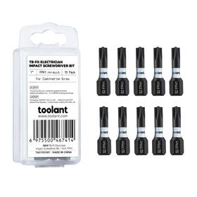 Ph1-sl4.5 Toolant 975500467414 Tb-fit Electrician Impact Screwdriver Bit Set 10pcs Fph1