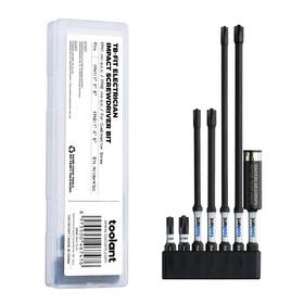 Toolant 975500467476 7pcs Tb-fit Electrician Impact Screwdriver Bit Set 1/4 Inch Hex-shank